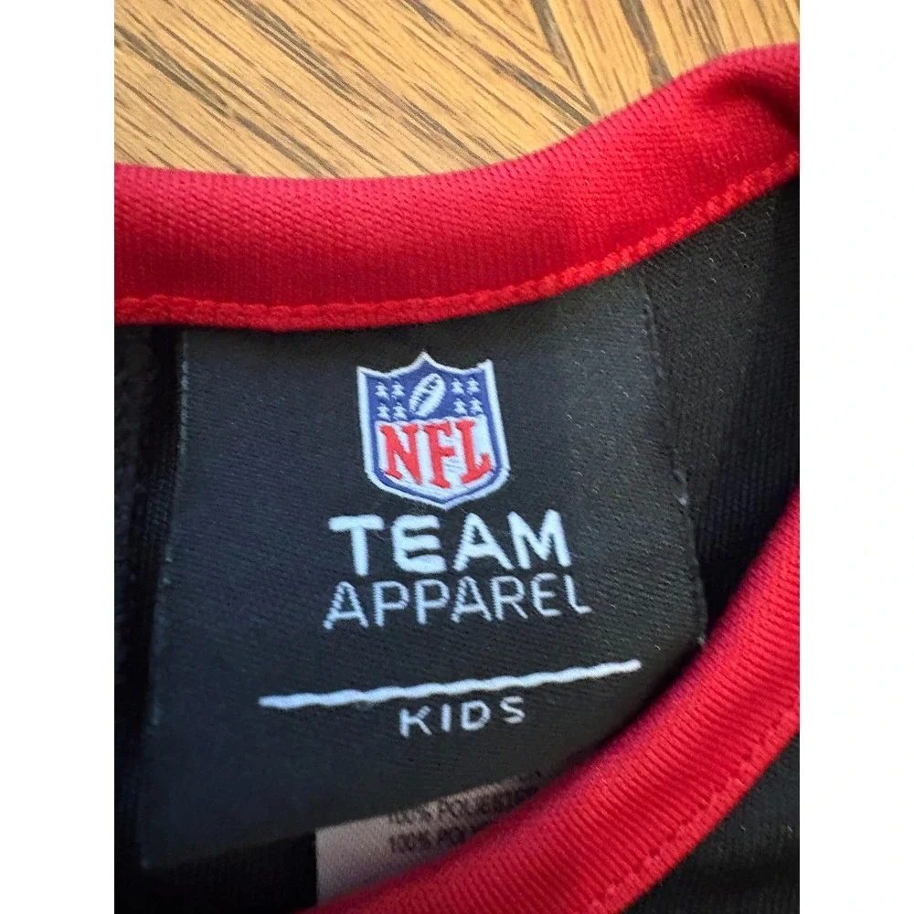 NFL Team Apparel Kids Atlanta Falcons Cheerleader Outfit Set Red Black 4T